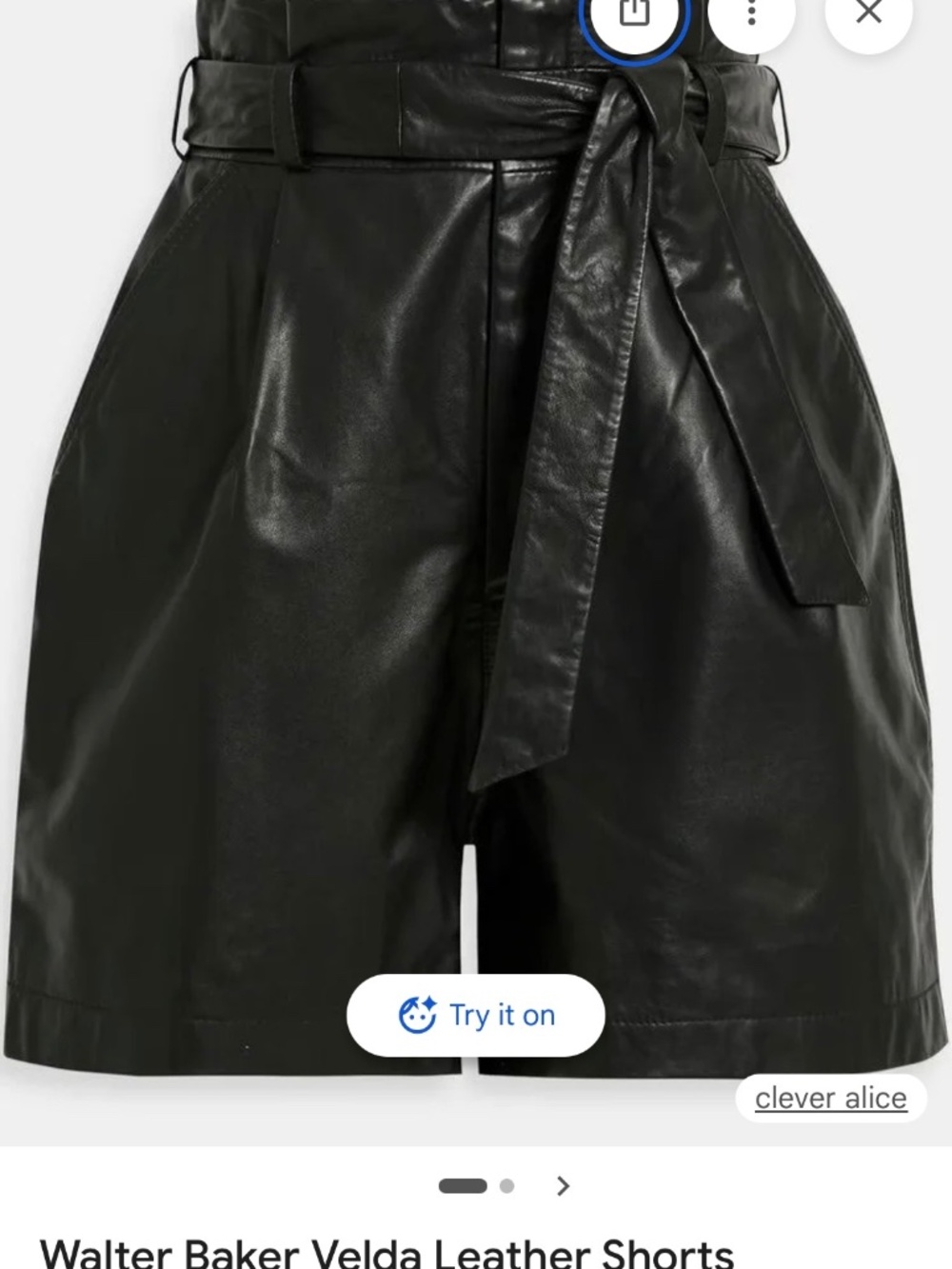 Walter Baker Leather short